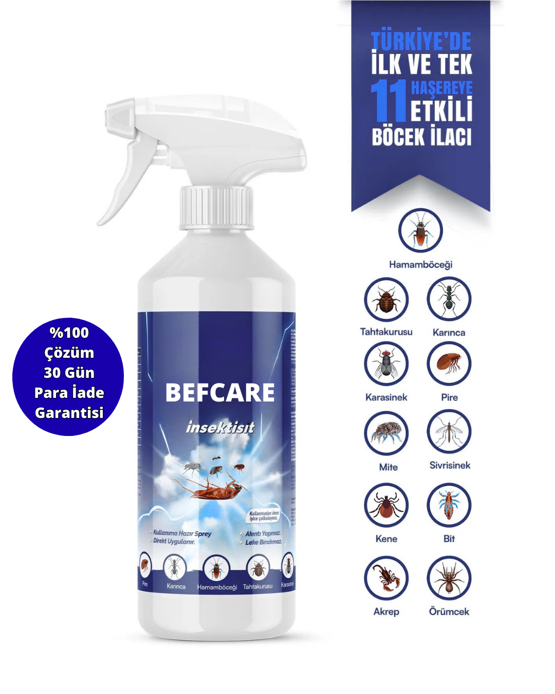 Befcare - Haşere Kovucu İlaç - Tahta Kurusu